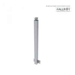 Guardrail Post with Base Plate- Side Mount