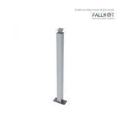 Guardrail Post with Base Plate- Top Mount