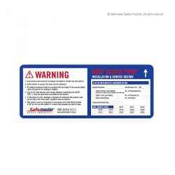 Safemaster- Information Certification Date Signage