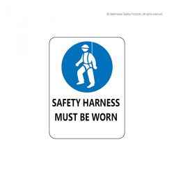Safety Harness Must Be Worn Signage