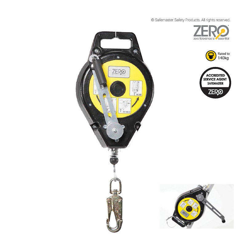 CRW-300/25: ZERO Retractable Type 3 Inertia Reel/Rescue Winch, 25m