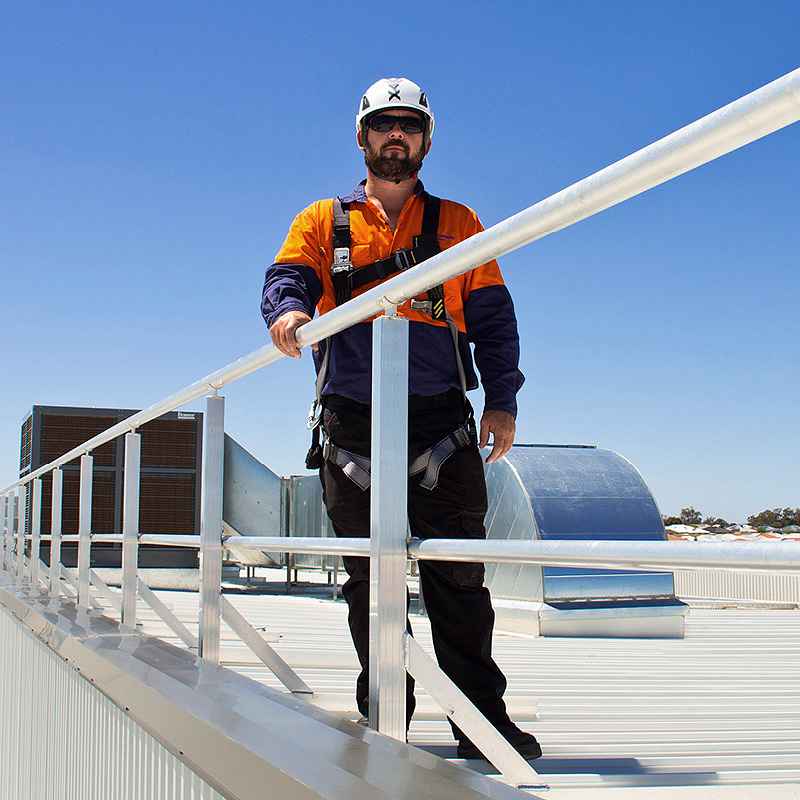 Roof Safety Rails: FALLNOT Roof Handrail & Guardrail Systems