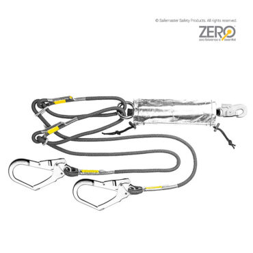 twin leg adjustable rope lanyard for hot works