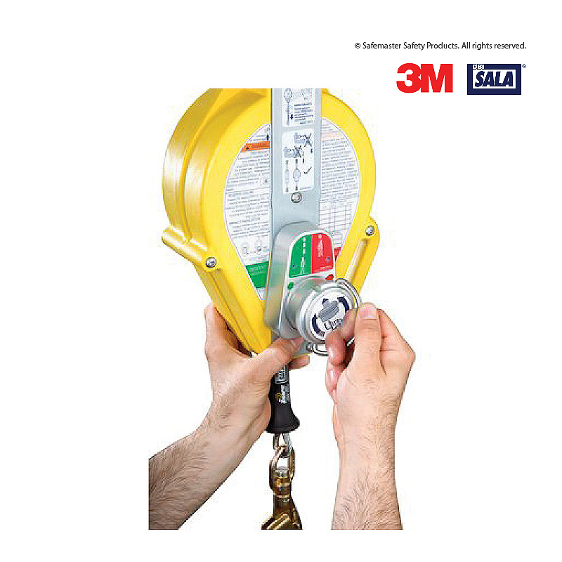 3504555: 3M™ DBI-SALA® Ultra-Lok™ Self-Retracting Lifeline with Rescue,  Stainless Steel Cable, 15m